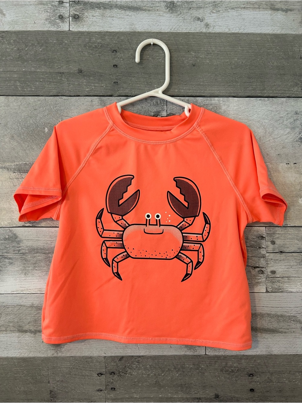 jumping beans Orange Crab Rashguard Swim Top